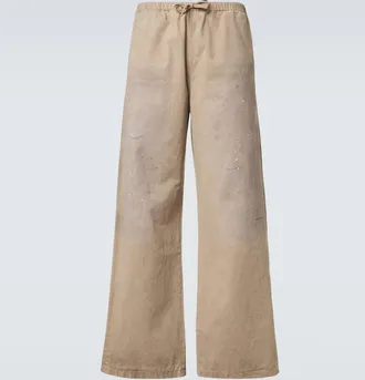 Acne Studios Cotton twill wide-leg pants
