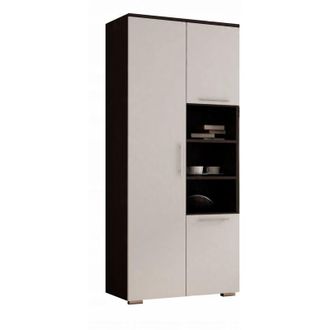 OEM Armadio Apollo, Appendiabiti, Mensola, 80 Cm, Weng&eacute;, Bianco Opaco