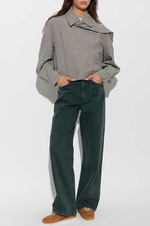Rag & Bone Wool Jacket With Scarf, Womens, Grey