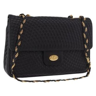 Bally Pre-owned Shoulder Bag - Dames - Pre-owned - Zwart - Maat: ONE Size Leer