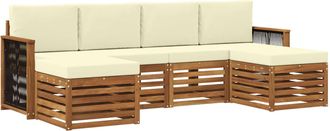 vidaXL Conjunto De Sof&aacute;s De Exterior 5 Uds. Vidaxl
