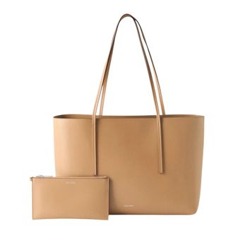 Calvin Klein Borsa Tote con Logo Foil e Pochette - - Bags - Donna - Beige - ONE SIZE