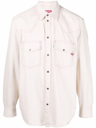 Diesel Camicia denim con ricamo - Toni neutri