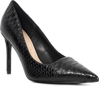 Dune London Womens Ladies Assured - Leather Court Shoes - Black - Size UK 5