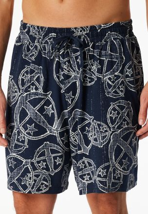 Schiesser Pyjamashorts SCHIESSER Schiesser 150 Years, Herren, Gr. 48, N-Gr, bunt (multicolor 2), Single Jersey, Obermaterial: 100% Baumwolle, bequem kniefrei, H