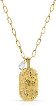 Kozakh Cielo Zodiac Pendant Necklace in Sagittarius/gold at Nordstrom