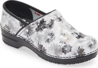 Sanita Inkwell Print Clog in Black at Nordstrom, Size 10Us