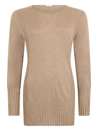 Malo ribbed top - Beige