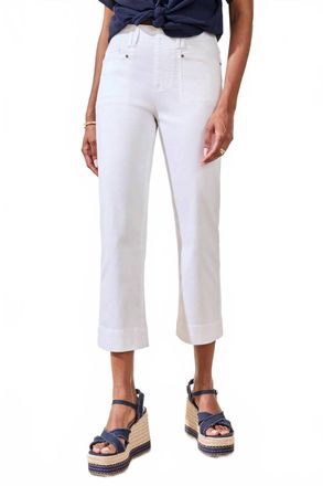 Tribal Womens Capri Pant In White