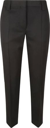 Versace Pantaloni in Lana Grain de Poudre - - Trousers - Donna - Nero - S