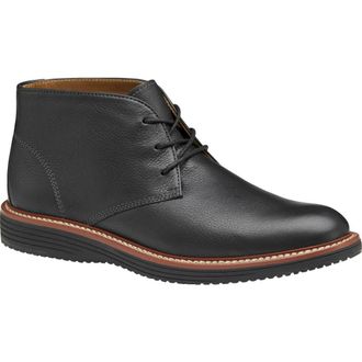 Johnston & Murphy Upton Chukka in Black Full Grain at Nordstrom Rack, Size 10.5