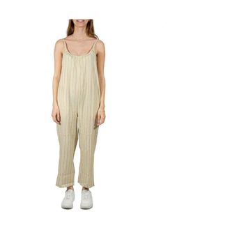 Hurley New Heights Jumpsuit - Dames - Jumpsuits - Beige - S - Katoen - Jumpsuits & Playsuits