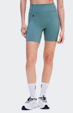 On Studio High Waist Pocket Bike Shorts in Agave at Nordstrom, Size Medium