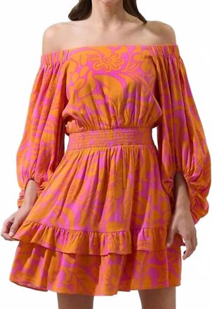 Sugarlips Kaci Smocked Mini Dress In Pink