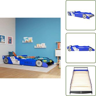 vidaXL Letto auto per bambini 4 anni - vidaXL Letto Bambini Auto da Corsa 90x200 cm Blu