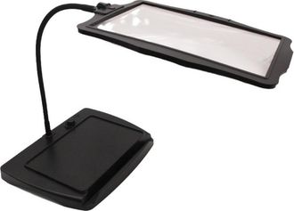 OEM Lupa De Lectura - 10x - Brazo Flexible Con 50 Led - &Aacute;rea De Visi&oacute;n 21x15 Cm - Recargable - Para Adultos Mayores - Unidad