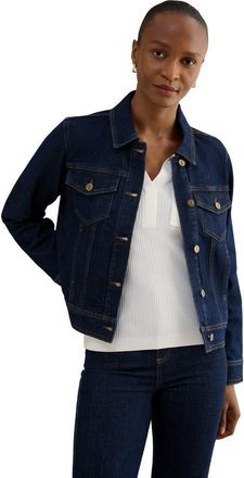 Hobbs London Vivienne Denim Jacket in Indigo at Nordstrom, Size 2
