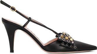 Valentino Garavani 85 mm pumps met puntige neus - Zwart