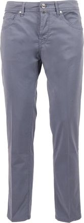 Jacob Cohen Pant 5 PKT Cropped Slim Fit Scott - Heren - Chinos - Blauw - W38 - Katoen - Broeken