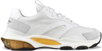 Valentino Garavani Bounce Sneakers - Heren - Sneakers - Wit - 42 1/2 EU - Leer - Schoenen