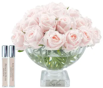 C&ocirc;te Noire Luxuri&ouml;ser Raumduft Centrepiece Roses - French Pink Rose Buds & Silver