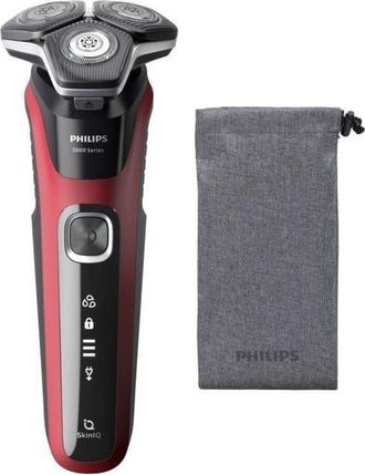 Philips Afeitadora Philips Shaver Series 5000 S5883/10 Rotaci&oacute;n Led Wet&dry 60 Min Negro Rojo