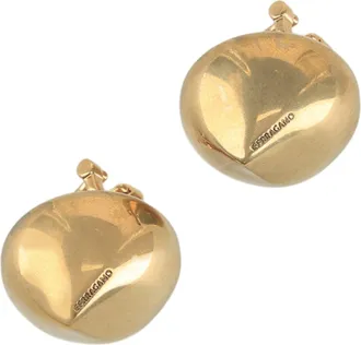 Ferragamo Small Sculptural Clip on Earrings