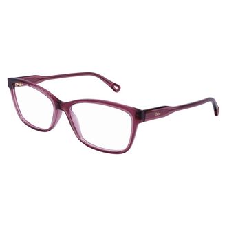 Chlo&eacute; Glasses, unisex, Purple, Size: 51 MM Square-frame Glasses