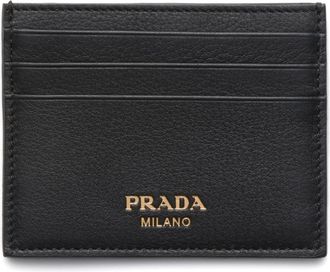 Prada Leren kaarthouder met Prada-logostempel