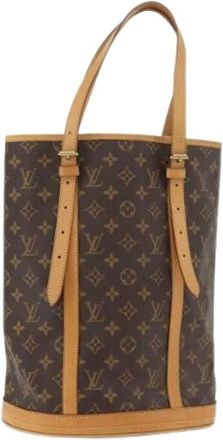 Louis Vuitton Pre-owned Bucket Bags, female, Brown, Size: ONE SIZE Pre-owned Bucket GM