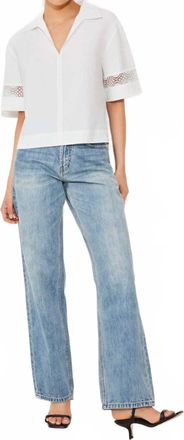 Suncoo Button Front Shirt In White