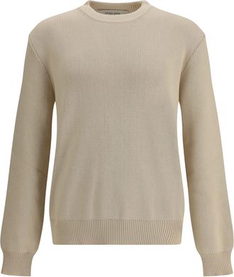 Golden Goose Beige Ribbed-knit Sweater