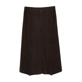 Issey Miyake Broeken, Heren, Bruin, L, Wide Broeken