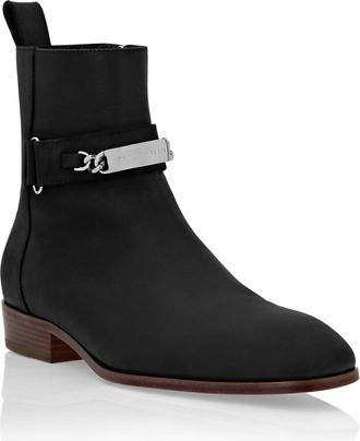 Philipp Plein Nabuk Boots Low Flat