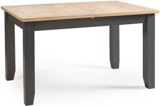 Julian Bowen Bordeaux Extending Dining Table Dark Grey 140-180cm - Julian Bowen | TJ Hughes