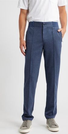 Bugatchi Soft Touch Pintuck Knit Pants in Navy at Nordstrom, Size Xxx-Large