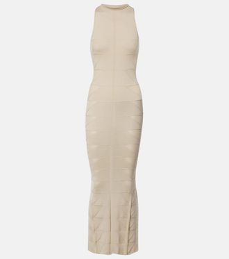Rick Owens Motivo virgin wool maxi dress