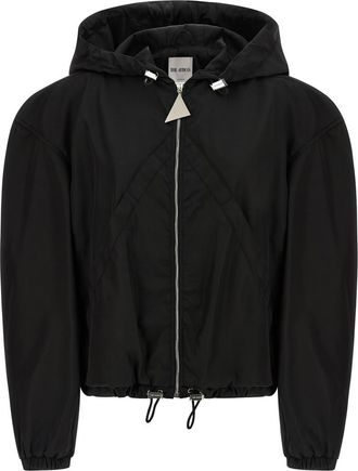 The Attico Maxi Hood Bomber Jacket