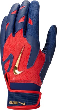Nike Alpha Elite 2.0 Baseball Batting Gloves in Red | N1013006-638