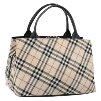 Burberry Pre-owned Handbags, female, Beige, Size: ONE SIZE Pre-owned Handbag