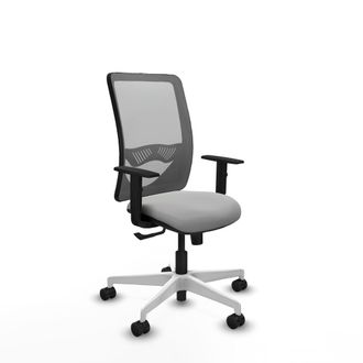 Piqueras y Crespo Silla Ergon&oacute;mica Piqueras Y Crespo Zulema Gris Claro Cuero Sint&eacute;tico