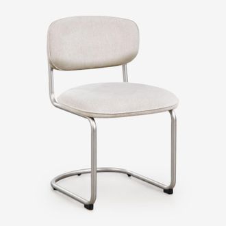 Sklum Pack De 2 Sillas De Comedor Tapizadas En Tela Y Hierro Vasiris Sklum