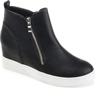 Journee Collection Women & apos;s Pennelope Medium and Wide Width Wedge Sneakers