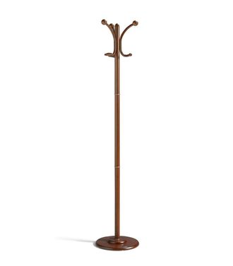 HERDASA Herdasa - Perchero Mod. 409 Herrajes En Cromo Satinado Lacado Mogano, 170 Cm(alto)35 Cm(ancho)35 Cm(largo)