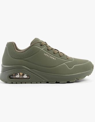 Skechers Womens Skechers 73690/OLV UNO - STAND ON AIR Womens Trainers Olive - Green - Size: 6.5