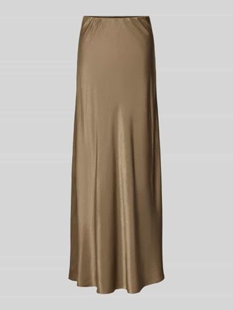 MY ESSENTIAL WARDROBE Maxirock aus Viskose-Mix Modell Estelle in Schoko, Gr&ouml;&szlig;e 34