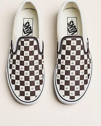 Vans Classic Slip-On Rhinestone Checkerboard Sneakers