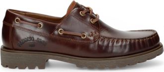 Panama Jack Panama Jack Mens Waterproof Bark Brown Leather Lace-Up Ankle Boots - Boat C8