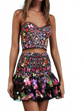 Charo Ruiz Ibiza Vio Bustier Top In Black Borbo