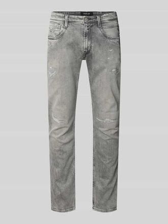 Replay Slim Fit Jeans im Used-Look Modell Anbass in Hellgrau, Gr&ouml;&szlig;e 30/30